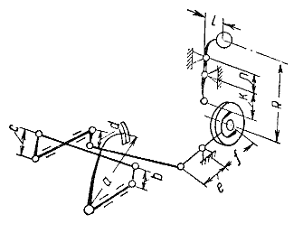 Схема размера рычагов привода сцепления автомобиля М-20