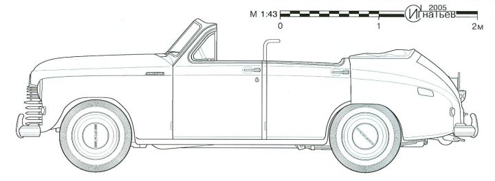 ГАЗ–М20 «Победа» парадный фаэтон НИИ–21, 1947 г.