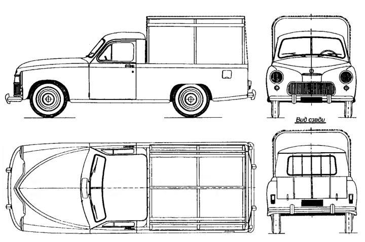 Грузовая модификация польской &laquo;Победы&raquo; &mdash; WARSZAWA PICK-UP