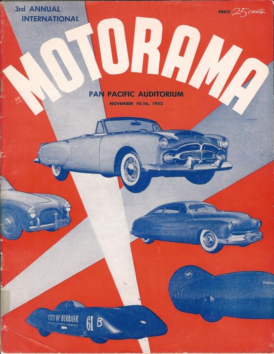 Motorama. Pan Pacific auditorium. Nowember 10-16 1952