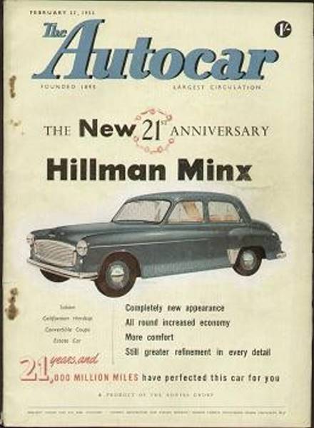 Февральский за 1953 год выпуск британского журнала The Autocar